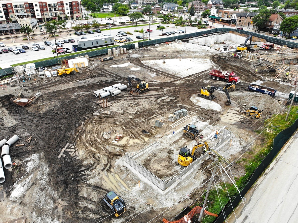 Harmony Square construction on July 16, 2024